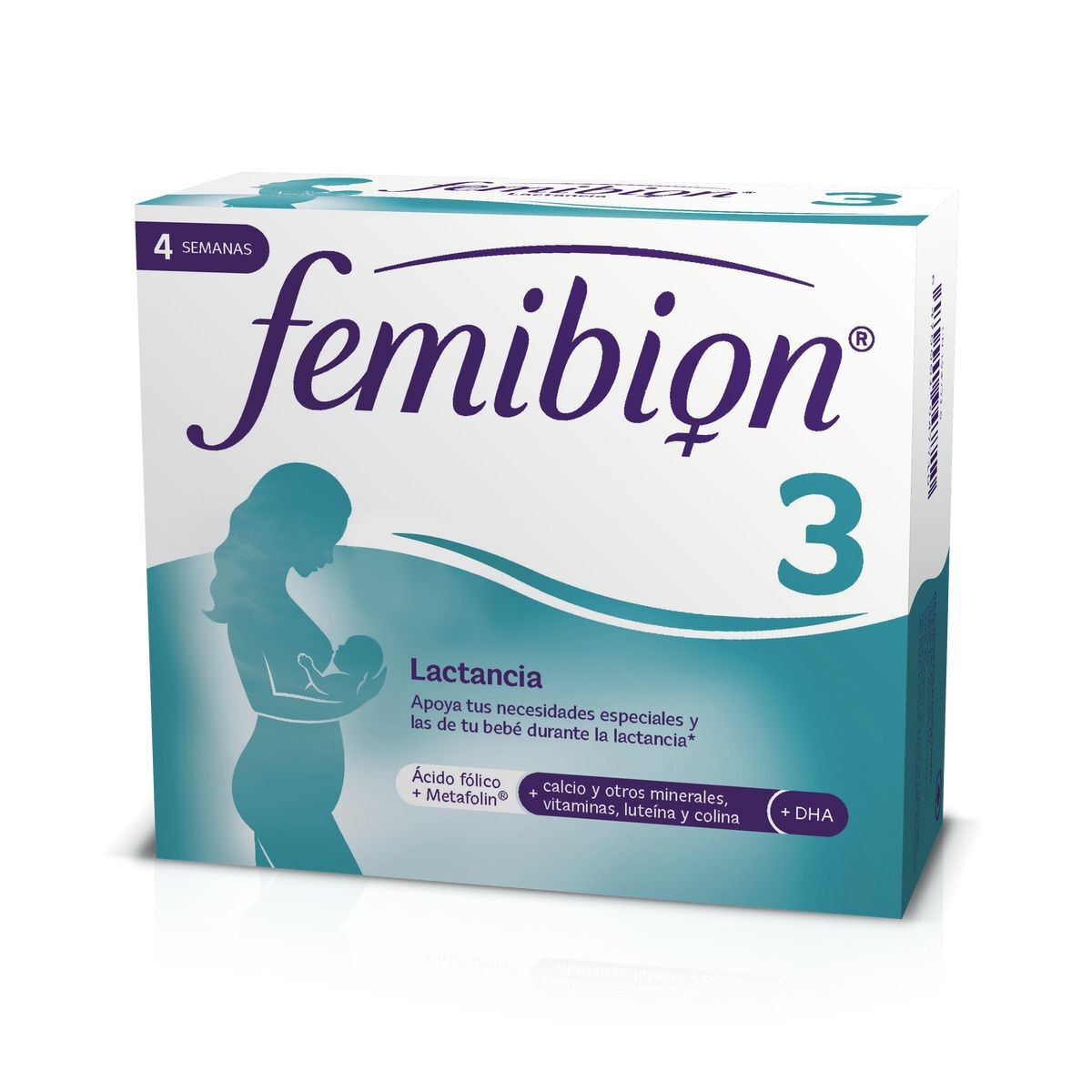 Femibion 3 multivitaminas mujer lactancia con ácido fólico 28caps + 
28comp