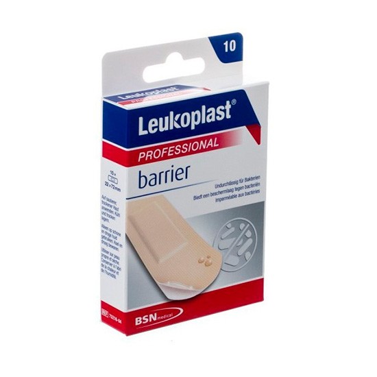 Leukoplast barrier transp 22 mm x 72 mm 10 uds